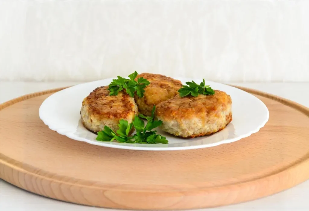 Old Fashioned Salmon Patties Recipe Served on a Plate