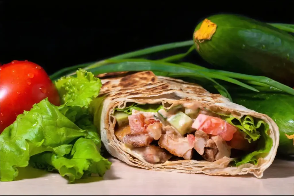 Grilled Chicken Wrap with Veggies- What are 10 healthy lunches?