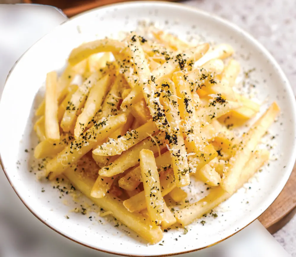 Classic french fries sprinkled with homemade seasoning