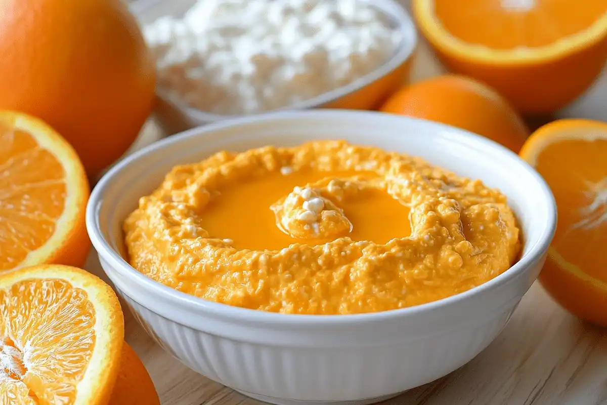 orange cottage cheese dip turmeric recipe