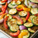 roasted vegetables sprinkled with chili lime seasoning