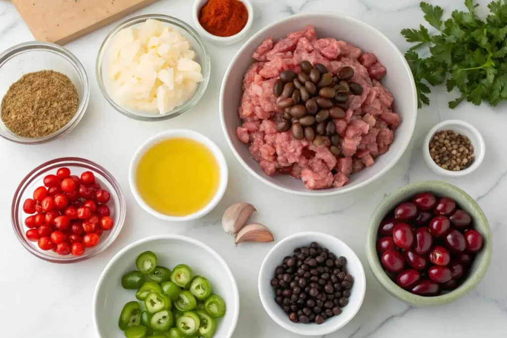 turkey cranberry chili ingredients- turkey cranberry chili recipe