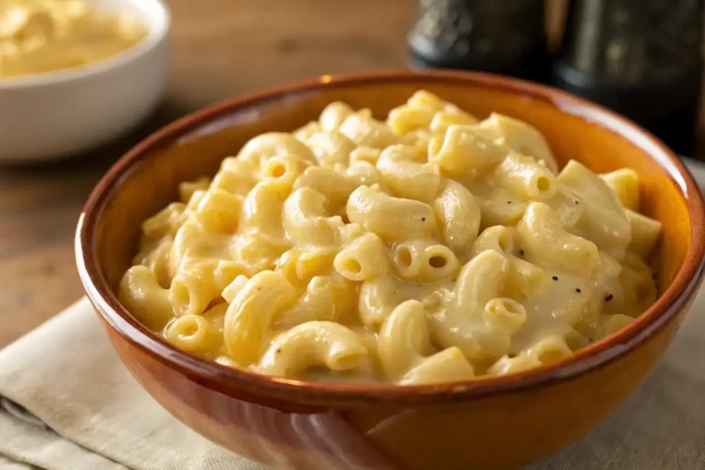 Text: why use evaporated milk in mac and cheese with creamy texture