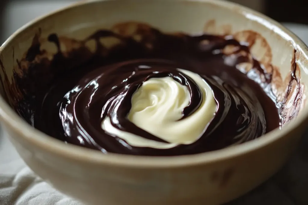 chocolate swirl cheesecake fondue- cheesecake fondue