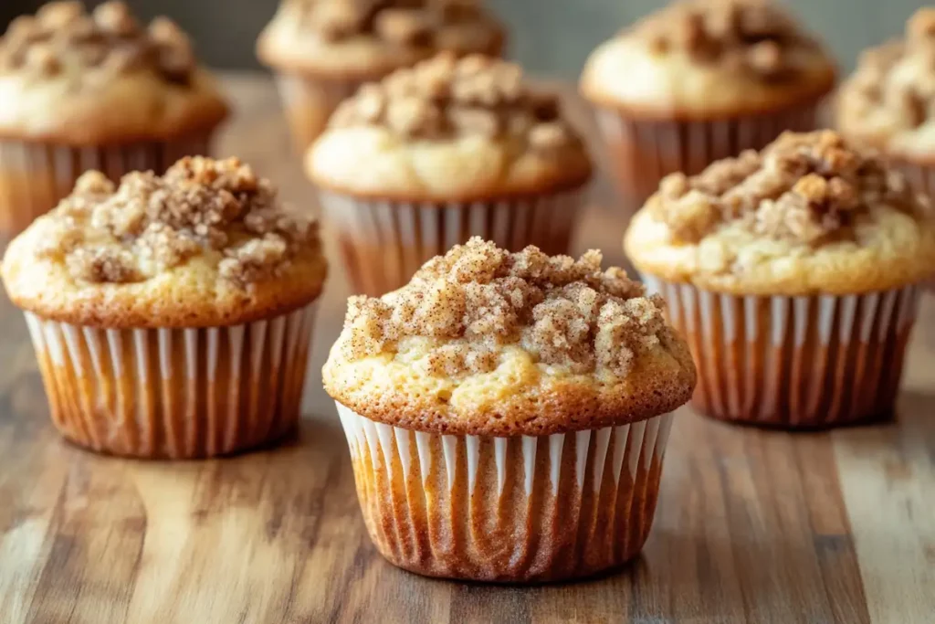 coffee cake muffins with streusel topping- coffee cake muffins