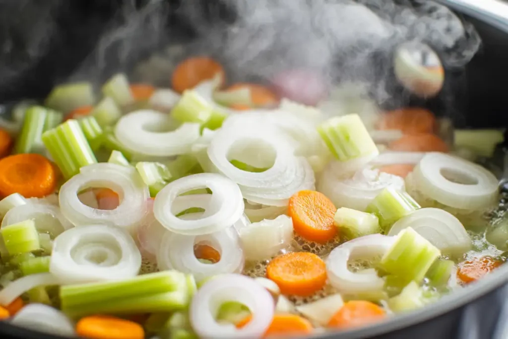 sauteing aromatics clam shrimp broth- clam shrimp broth recipe