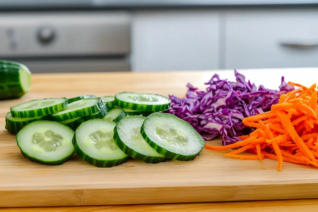 sliced vegetables asian bowl- asian bowl