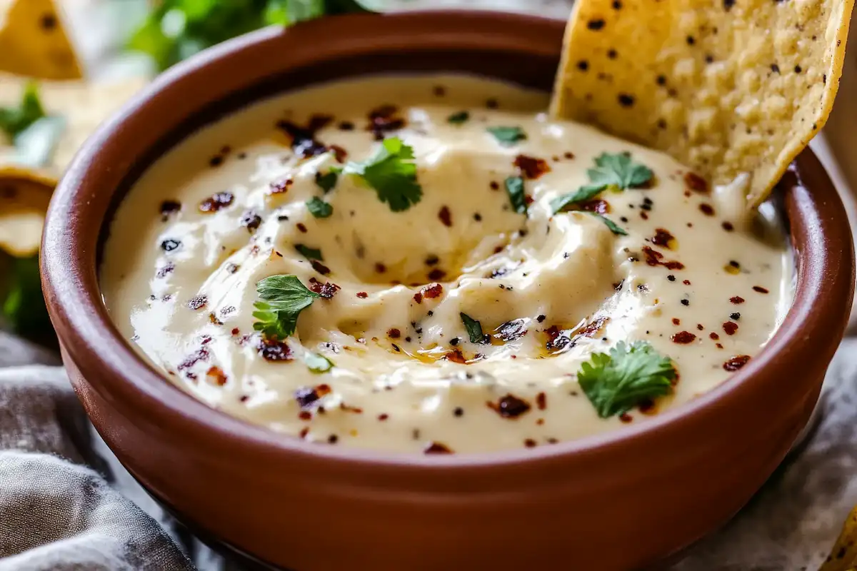 smoked queso recipe close-up photo