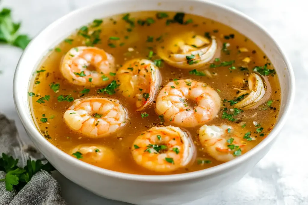 strained clam shrimp broth- clam shrimp broth recipe