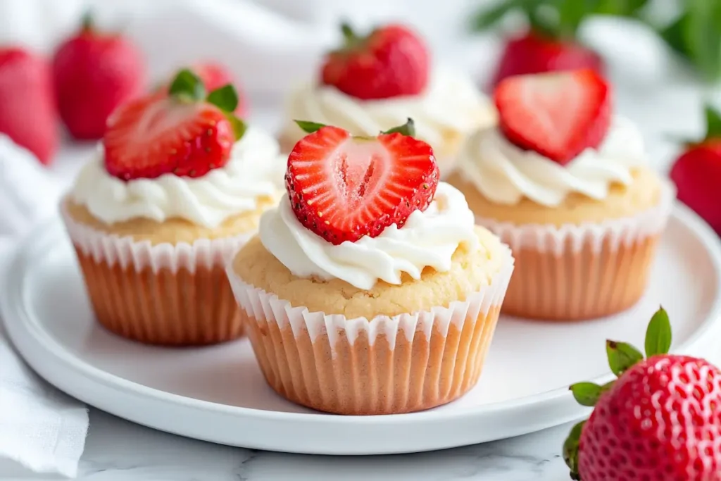 strawberry cheesecake cookie cups with cream cheese filling- strawberry cheesecake cookies