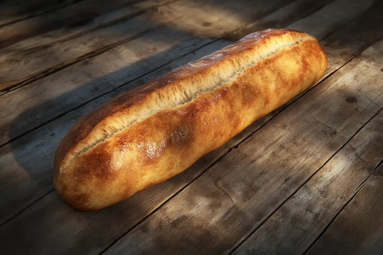 Cuban bread recipe loaf close-up