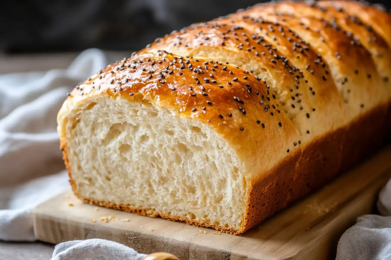 honey bread recipe close-up loaf