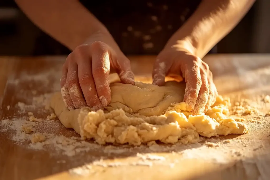 kneading dough for honey bread recipe- honey bread recipe