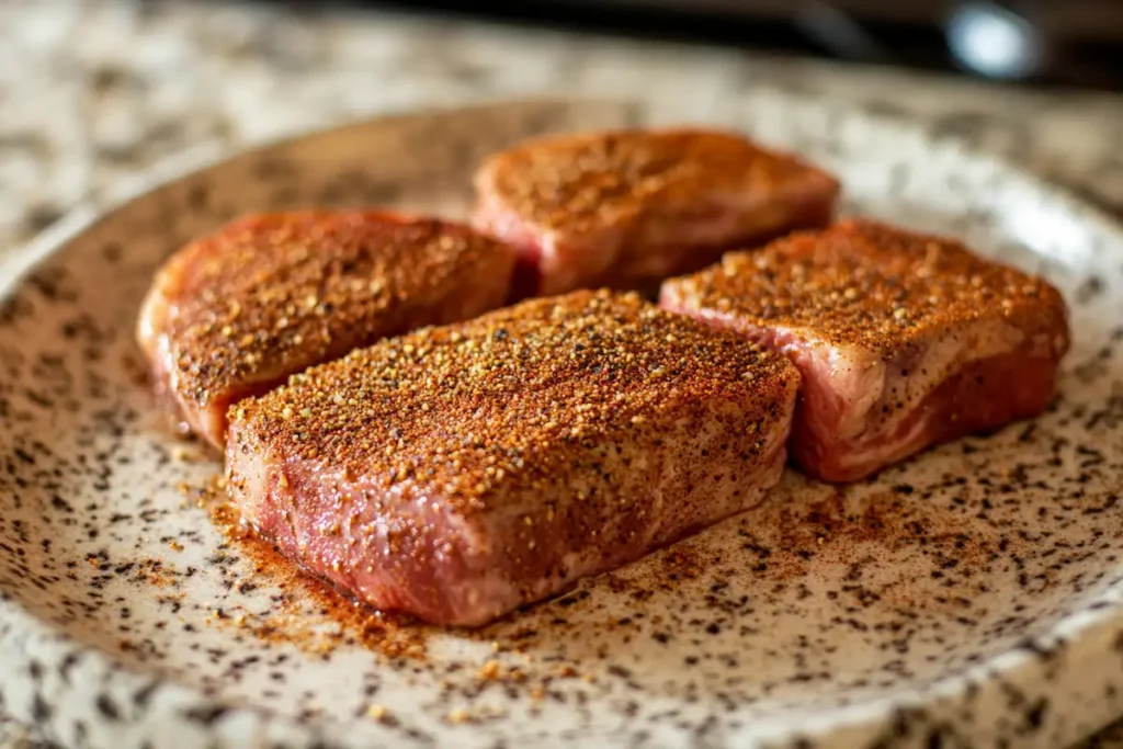 marinated teres major steak ready to cook- teres major steak