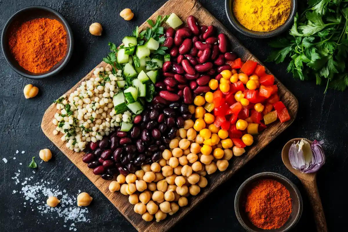 dense bean salad ingredients- dense bean salad recipe