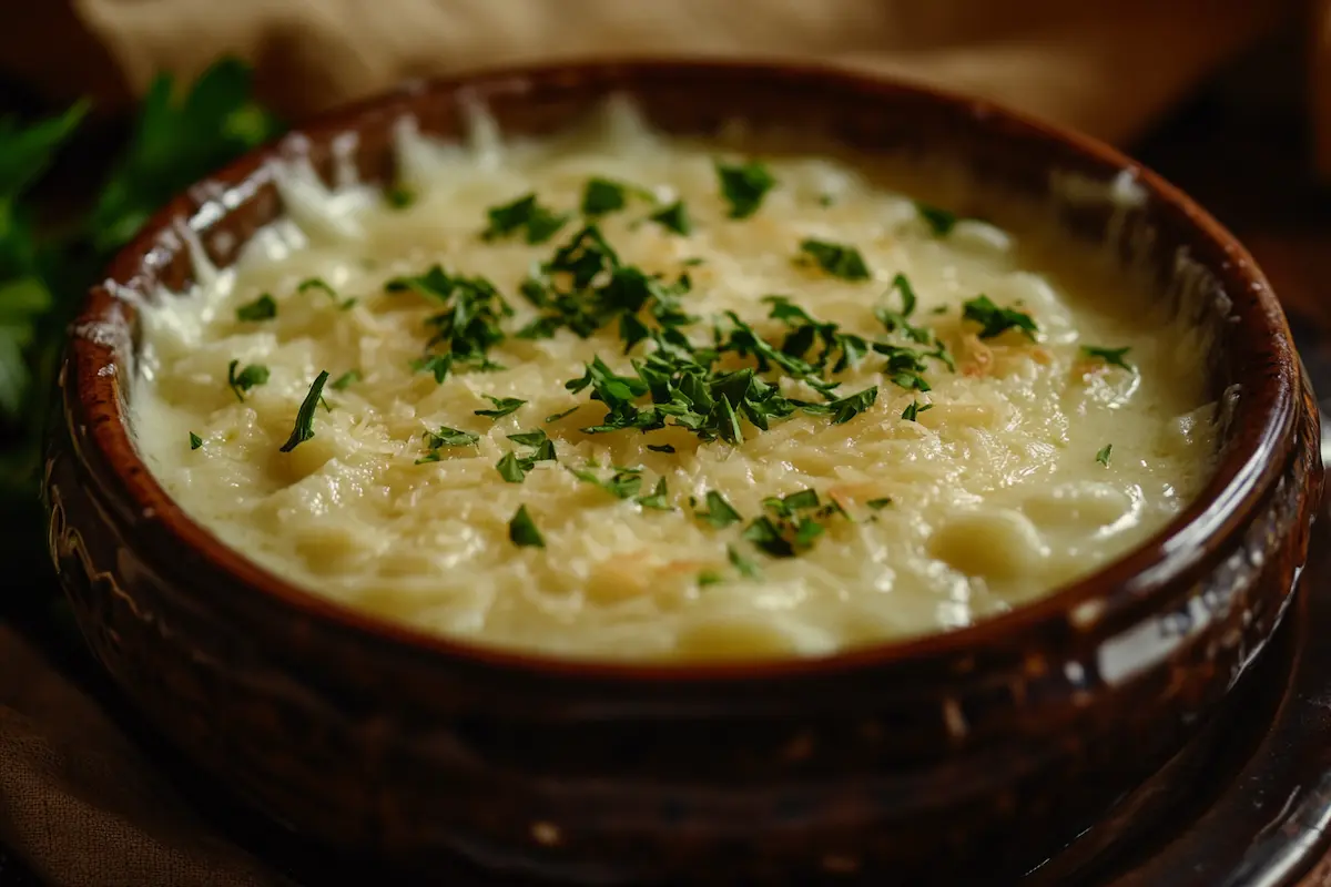 finished pastina recipe in bowl